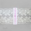 stretch laces - 6 inch - 15 cm six inch off-white floral stretch lace LS-60 153 from Bra-Makers Supply ruler shown