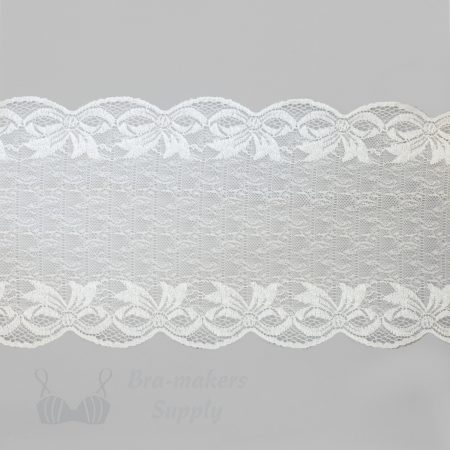 stretch laces - 6 inch - 15 cm six inch pearl bows stretch lace LS-60 167 from Bra-Makers Supply