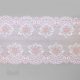 stretch laces - 6 inch - 15 cm six inch pink rose white floral stretch lace LS-63 4043 from Bra-Makers Supply