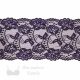 stretch laces - 6 inch - 15 cm six inch purple black floral strech lace LS-63 9857 from Bra-Makers Supply