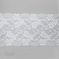 stretch laces - 6 inch - 15 cm six inch white floral scalloped stretch lace LS-60 104 from Bra-Makers Supply