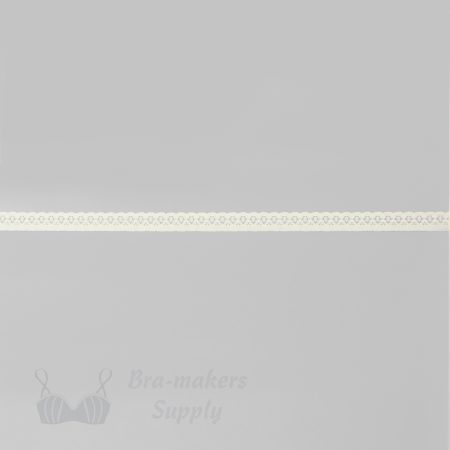 stretch laces - Half inch - 1.2 cm half inch off-white floral stretch edging LS-05 15 from Bra-Makers Supply