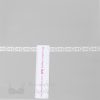 stretch laces - Half inch - 1.2 cm half inch silver white floral stretch edging LS-03 99 from Bra-Makers Supply ruler shown
