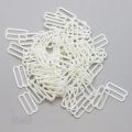 three quarters inch 19mm plastic sliders rings R-600 S dye-able white from Bra-Makers Supply bulk bag of 100 sliders shown