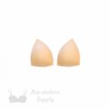 triangle foam bra cups swimwear cups MT-10 beige from Bra-Makers Supply