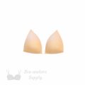 triangle foam bra cups swimwear cups MT-12 beige from Bra-Makers Supply