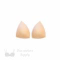 triangle foam bra cups swimwear cups MT-14 beige from Bra-Makers Supply