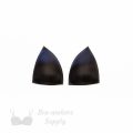 triangle foam bra cups swimwear cups MT-14 black from Bra-Makers Supply