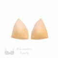 triangle foam bra cups swimwear cups MT-18 beige from Bra-Makers Supply