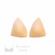 triangle foam bra cups swimwear cups MT-18 beige from Bra-Makers Supply