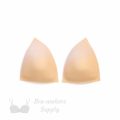 triangle foam bra cups swimwear cups MT-22 beige from Bra-Makers Supply