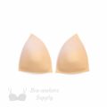 triangle foam bra cups swimwear cups MT-24 beige from Bra-Makers Supply