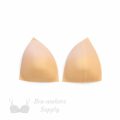 triangle foam bra cups swimwear cups MT-26 beige from Bra-Makers Supply