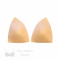 triangle foam bra cups swimwear cups MT-30 beige from Bra-Makers Supply