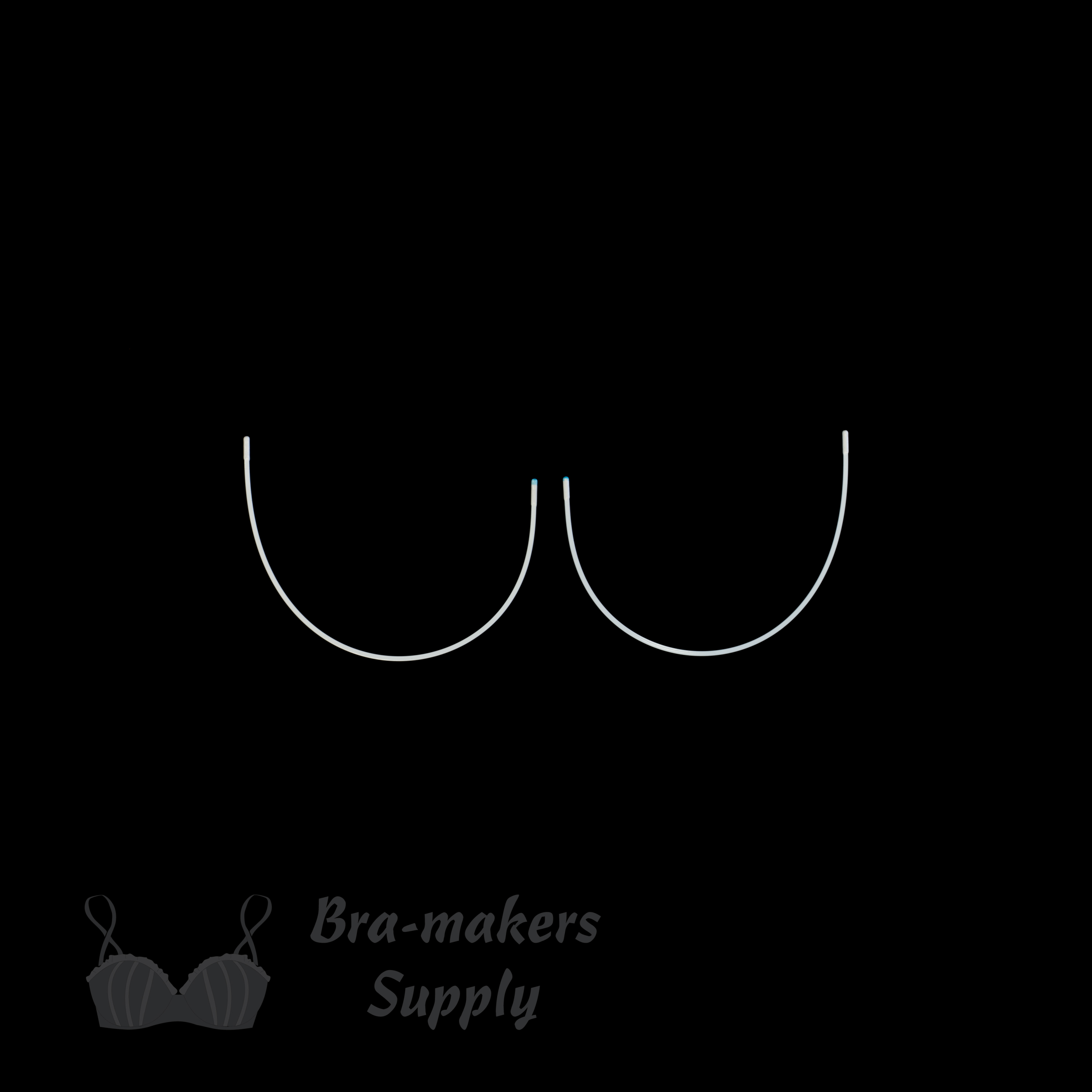 vertical underwire metal bra underwires WV-40 from Bra-Makers Supply pair shown