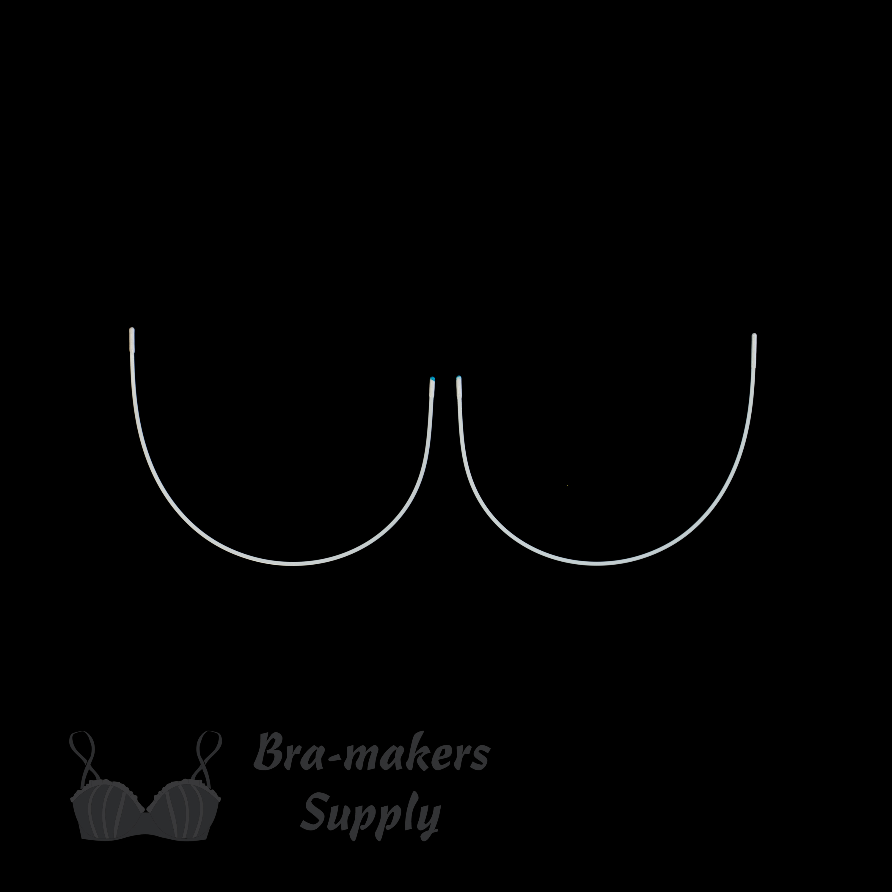 vertical underwire metal bra underwires WV-50 from Bra-Makers Supply pair shown