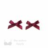 decorative bra bows AB-1 black cherry from Bra-Makers Supply set of 2 shown