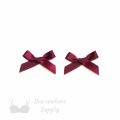 decorative bra bows AB-1 black cherry from Bra-Makers Supply set of 2 shown