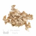 decorative bra bows AB-100 beige from Bra-Makers Supply bulk bag of 100 shown