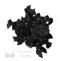 decorative bra bows AB-100 black from Bra-Makers Supply bulk bag of 100 shown