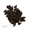 decorative bra bows AB-100 chocolate from Bra-Makers Supply bulk bag of 100 shown