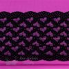 fuchsia trio bra fabrics pack with black fuchsia hearts stretch lace KT-45-LS-63.9841 from Bra-Makers Supply