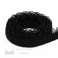 loop-a-licious bra neckline elastic trim EN-12 black from Bra-Makers Supply 1 metre roll shown