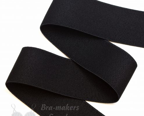 plush waistband elastic sports bra elastic EP-137.98 from Bra-Makers Supply folded shown