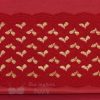 red trio bra fabrics pack with red gold hearts stretch lace KT-47-LS-63.4729 from Bra-Makers Supply