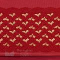 red trio bra fabrics pack with red gold hearts stretch lace KT-47-LS-63.4729 from Bra-Makers Supply