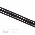 sheer insert strap elastic ES-42 black from Bra-Makers Supply flat shown