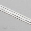 sheer insert strap elastic ES-42 white from Bra-Makers Supply flat shown