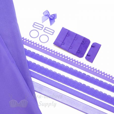 single bra kit-small KS-1 lilac pantone 17-3834 dahlia purple from Bra-Makers Supply
