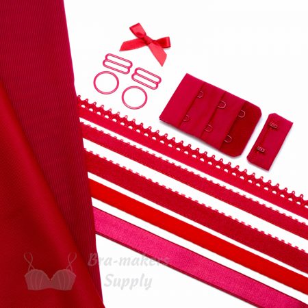 single bra kit-small KS-1 red pantone 18-1764 lollipop from Bra-Makers Supply