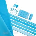 single bra kit-small KS-1 turquoise pantone 14-4522 bachelor button from Bra-Makers Supply