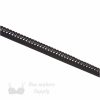 stretch scalloped elastic trim EN-81 black from Bra-Makers Supply flat shown