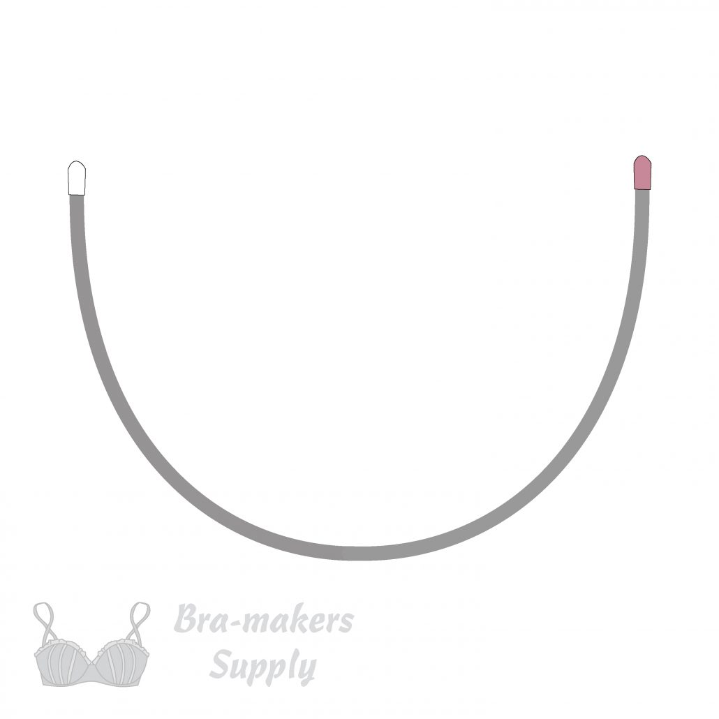 super-long underwire metal bra underwires line drawing shown