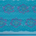 turquoise trio bra fabrics pack with turquoise fuchsia stretch lace KT-65-LS-63.6545 from Bra-Makers Supply