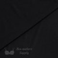 venus polyester micro tricot microfibre stretch fabric FT-245 black from Bra-Makers Supply folded shown