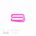 1 inch heavy duty plastic g-hooks GH-8 hot pink from Bra-Makers Supply 1 single unit shown