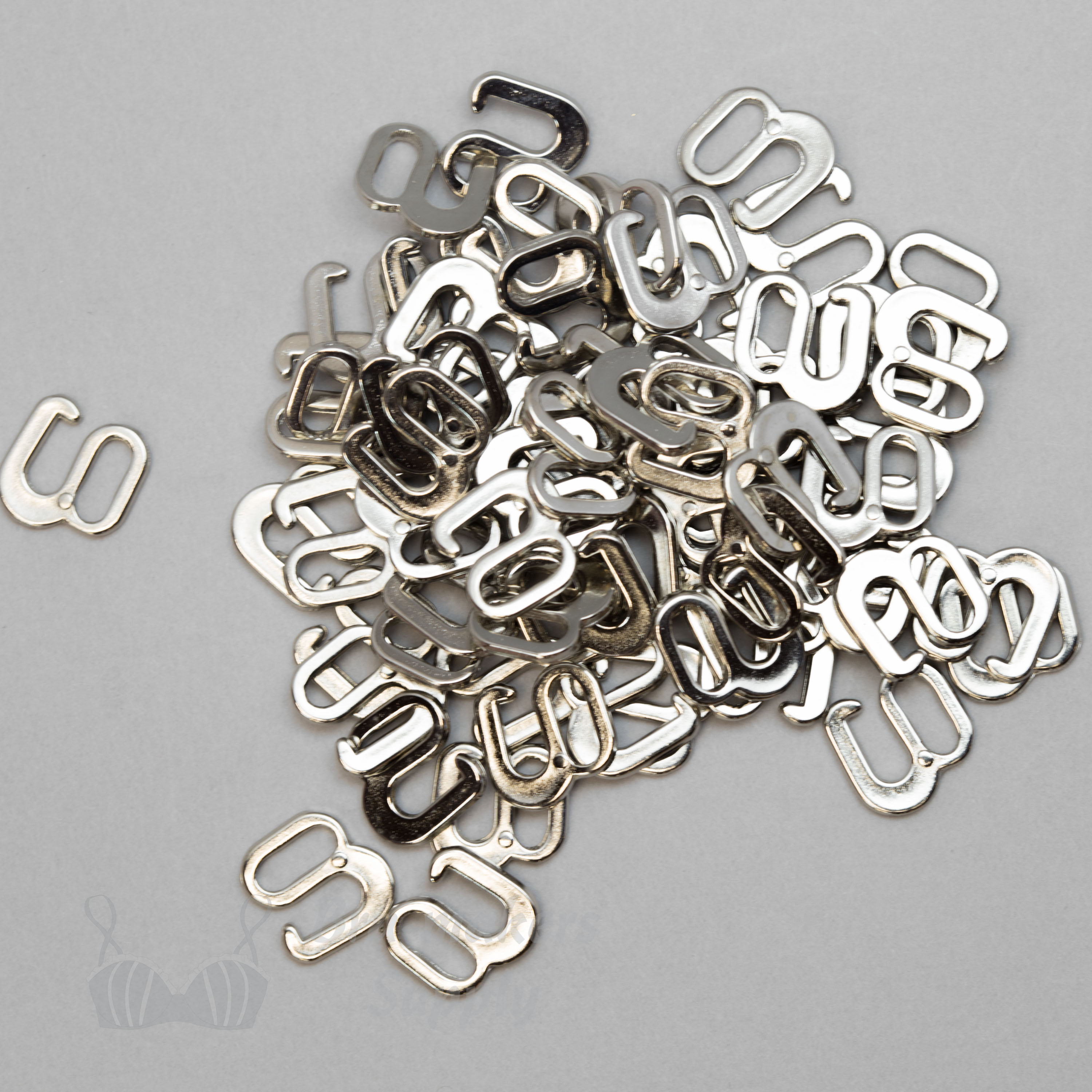 Heavy Duty Metal G-Hooks - for straps and swimwear - Bra-Makers Supply