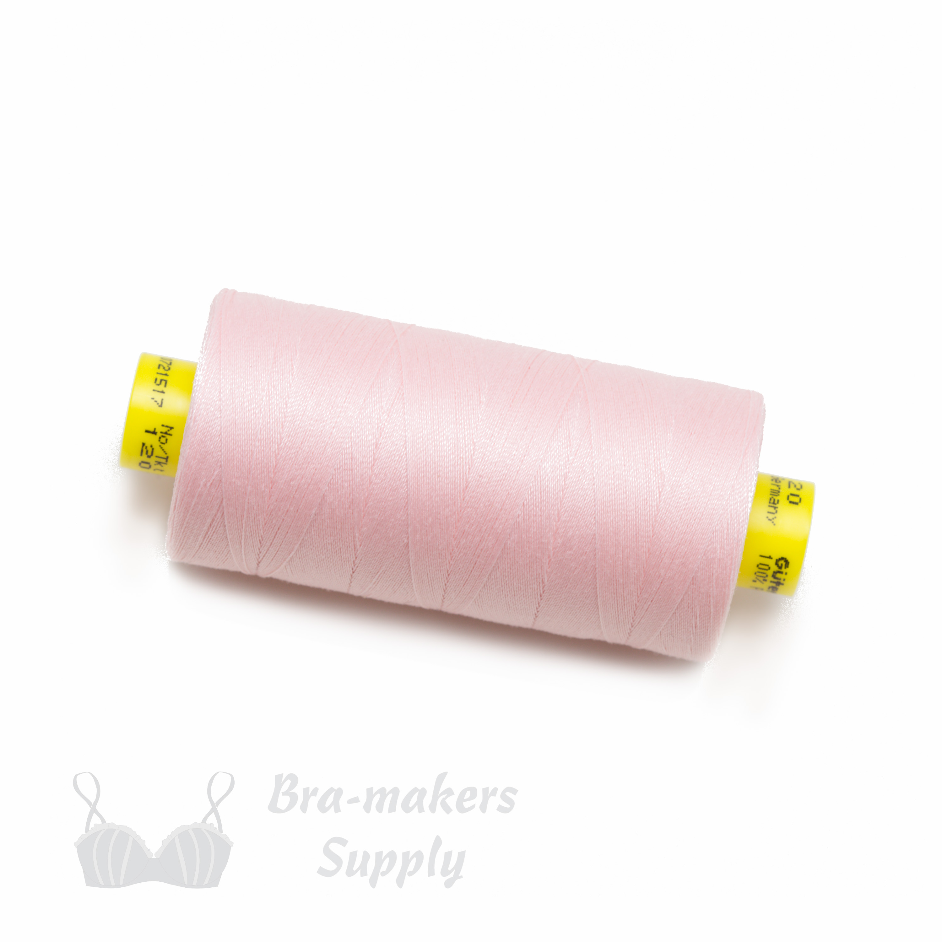 Bra Sewing Thread, White, Gütermann Mara 120 All Purpose Polyester Thread -  Tex 25 – 1,000 Meters, 1,093 Yds.