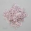 half inch or 12 mm nylon coated metal g-hooks GH-4100 pink from Bra-Makers Supply 100 hooks shown