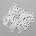 half inch or 12 mm nylon coated metal g-hooks GH-4100 white from Bra-Makers Supply 100 hooks shown