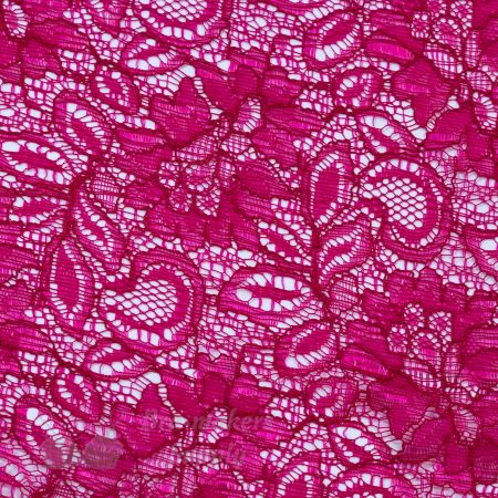 megan allover rigid lace fabric LFR-337 raspberry from Bra-Makers Supply flat shown