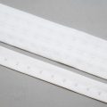 nylon hook and eye tape HE-53 white from Bra-Makers Supply front separated shown
