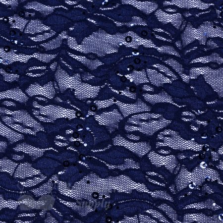 navy stretch lace
