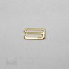 seven eighths of an inch or 22 mm Jewellery quality metal g-hooks gold silver plated GH-82 gold from Bra-Makers Supply 1 hook shown