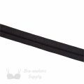 single row cotton hook and eye tape HC-40 black from Bra-Makers Supply front attached shown