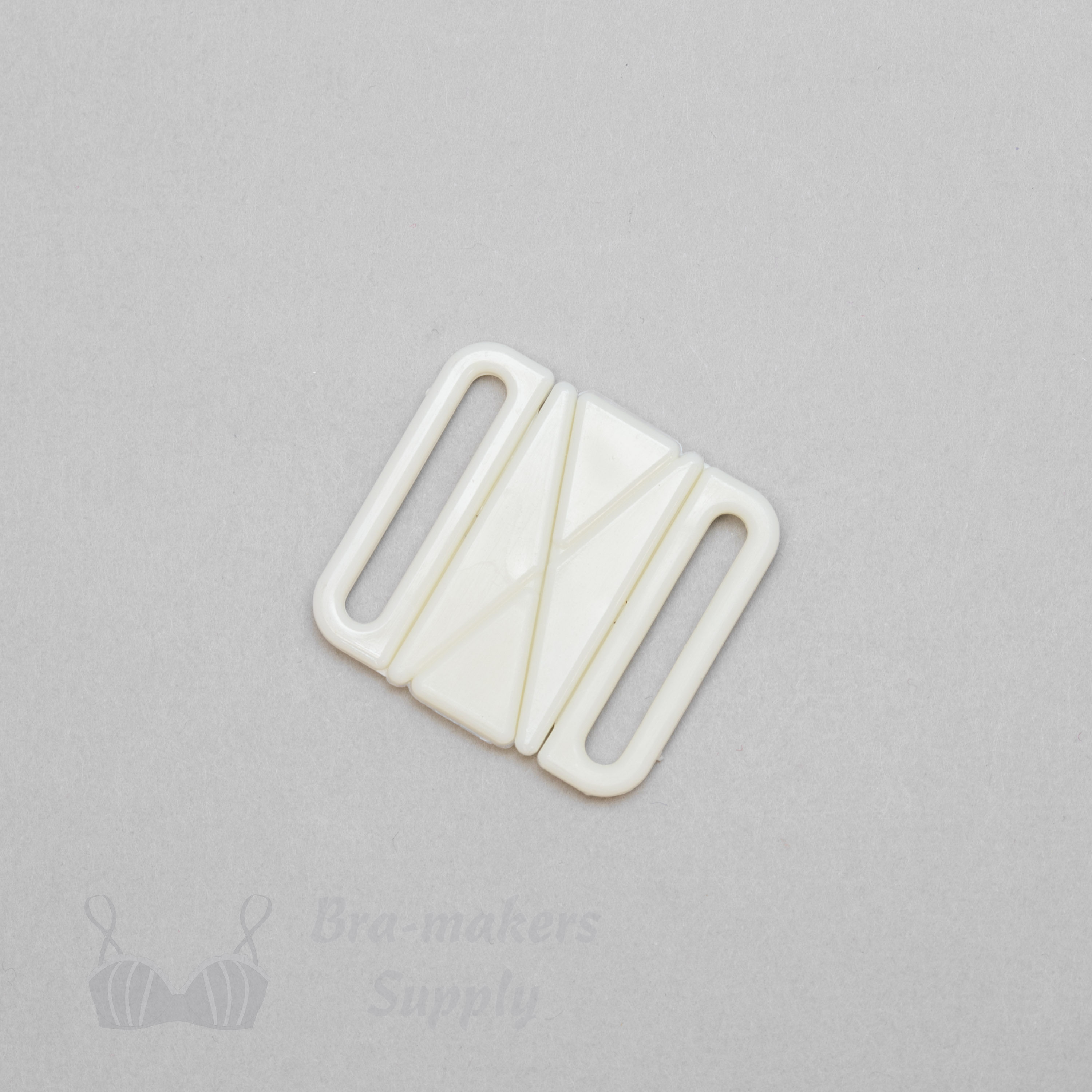 swimwear clicker back fastener CB-7 ivory from Bra-Makers Supply closed shown